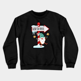 Christmas quotes with elf design Crewneck Sweatshirt